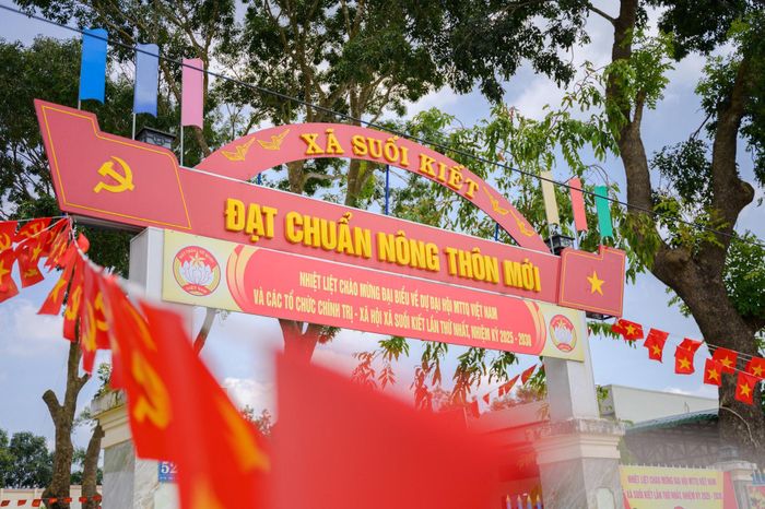 Xã Suối Kiết đã đạt chuẩn nông thôn mới