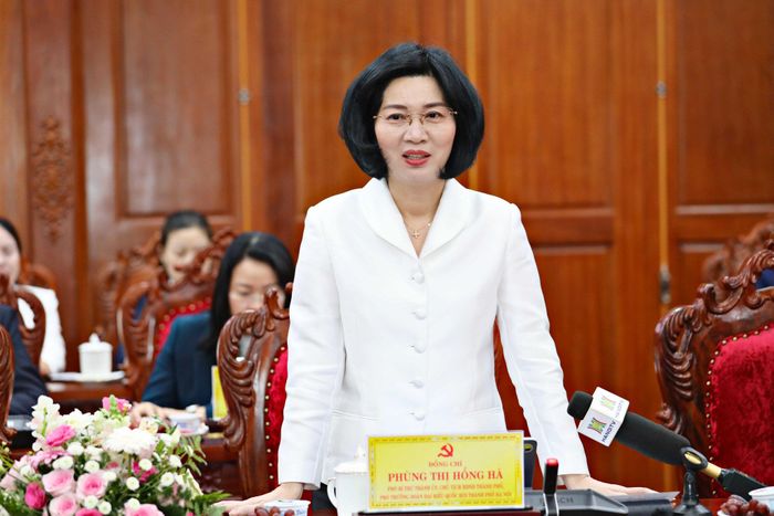 Đồng chí Phùng Thị Hồng Hà, Phó Bí thư Thành ủy, Chủ tịch HĐND TP Hà Nội mong muốn Hà Nội - Lâm Đồng hướng tới hợp tác thực chất, hiệu quả