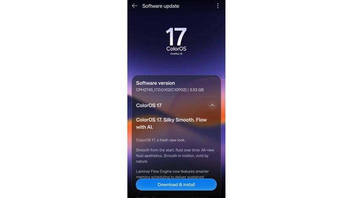Nhiều điện thoại OPPO và OnePlus bắt đầu được cập nhật ColorOS 17