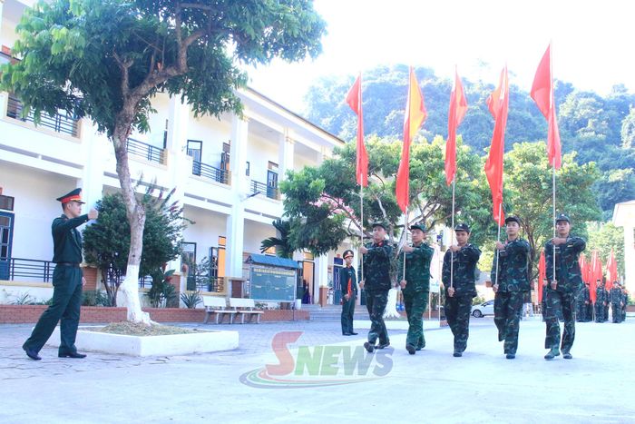 Đội diễu binh, diễu hành Lực lượng vũ trang tỉnh tích cực luyện tập, sẵn sàng cho Đại hội Thể dục thể thao.