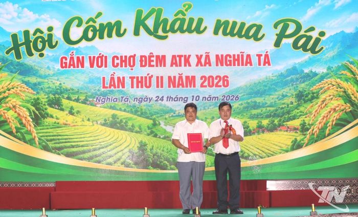Xã Nghĩa Tá công bố Nhãn hiệu tập thể Khẩu Nua Pái.