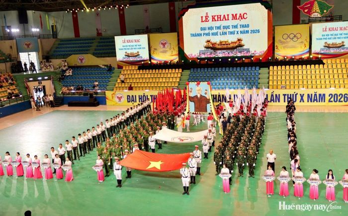Tổng duyệt trước ngày khai mạc.