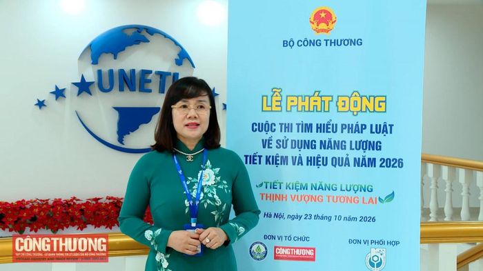 PGS.TS Phạm Thị Thu Hoài - Phó Hiệu trưởng UNETI bày tỏ niềm tự hào khi đội tuyển nhà trường đã xuất sắc đoạt giải Nhất tại cuộc thi năm 2025