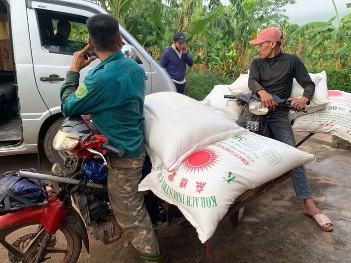 Nhiều phương tiện tham gia vận chuyển đường kính trắng nhập lậu trên biên giới.