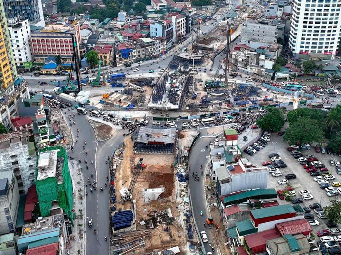 Dự án cầu vượt Vành đai 1 qua nút giao Liễu Giai.