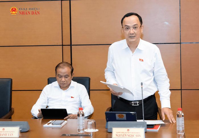 ĐBQH Nguyễn Ngọc Sơn (TP. Hải Phòng) phát biểu