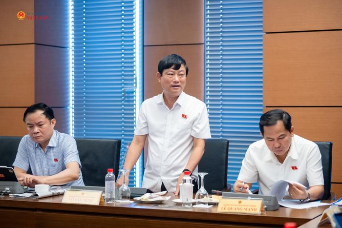 ĐBQH Võ Văn Minh (TP. Hồ Chí Minh) phát biểu thảo luận tại Tổ 2