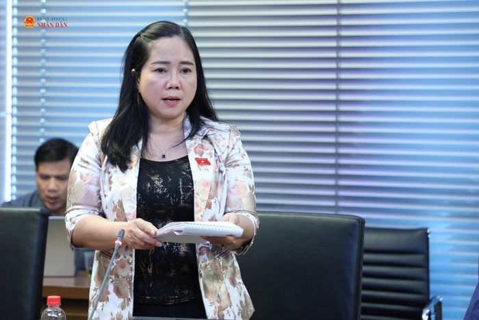 ĐBQH Nguyễn Thị Kim Thoa (Vĩnh Long) phát biểu