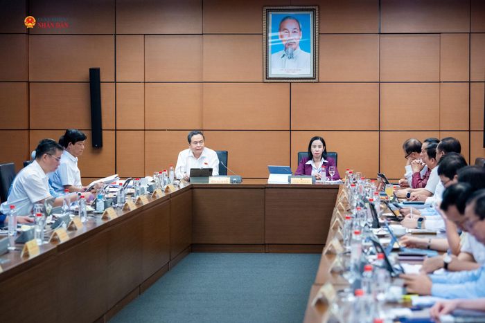 Chủ tịch Quốc hội Trần Thanh Mẫn phát biểu thảo luận tại Tổ 2