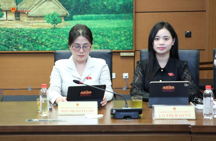 Các ĐBQH tỉnh Nghệ An dự thảo luận tổ