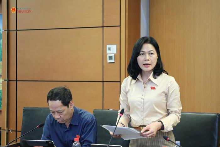 ĐBQH Vũ Thị Lan Anh (Nghệ An) phát biểu