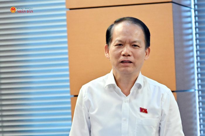 Bộ trưởng Bộ Tư pháp Hoàng Thanh Tùng phát biểu. Ảnh: Quang Khánh