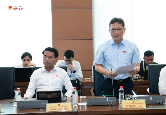 ĐBQH Lê Hoàng Hải (TP. Đồng Nai) phát biểu thảo luận. Ảnh: Lâm Hiển