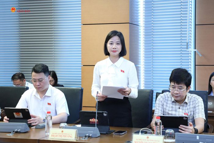 ĐBQH Phạm Thị Phương (Lào Cai) phát biểu