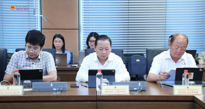 Các ĐBQH Lào Cai tham gia thảo luận tổ
