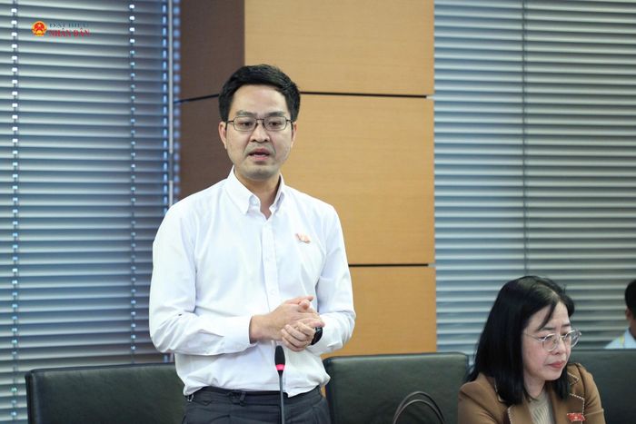 ĐBQH Lê Trung Quân (Đồng Tháp) phát biểu.