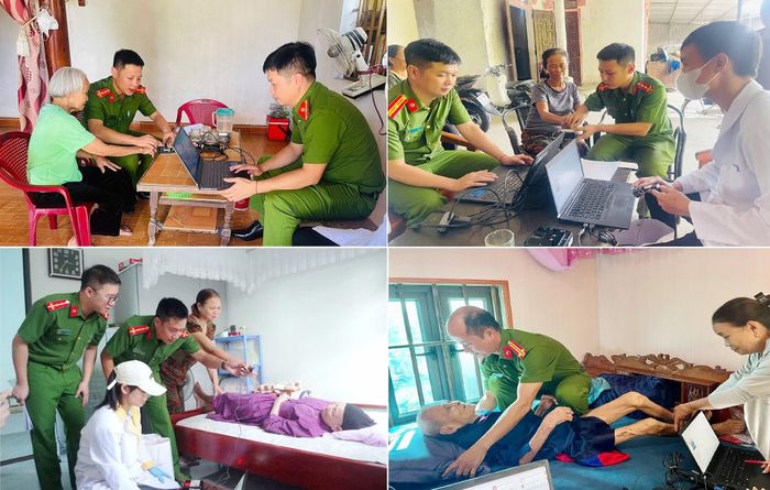 Ngoài các điểm lấy mẫu tập trung, dịp này Công an Hà Tĩnh cũng đã tổ chức các tổ lấy mẫu lưu động tại các xã, phường để tiếp cận các thân nhân có hoàn cảnh khó khăn trong việc đi lại.