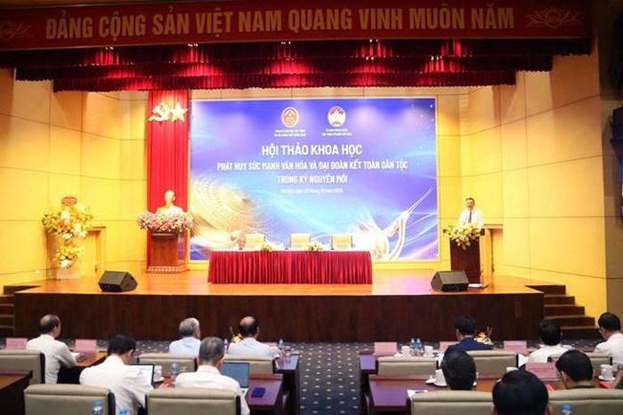 Hội thảo khoa học "Phát huy sức mạnh văn hóa và đại đoàn kết toàn dân tộc trong kỷ nguyên mới".
