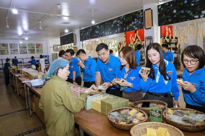 Đoàn công tác Tỉnh đoàn Cao Bằng tham quan cơ sở sản xuất của Hợp tác xã Sinh Dược tại Ninh Bình.