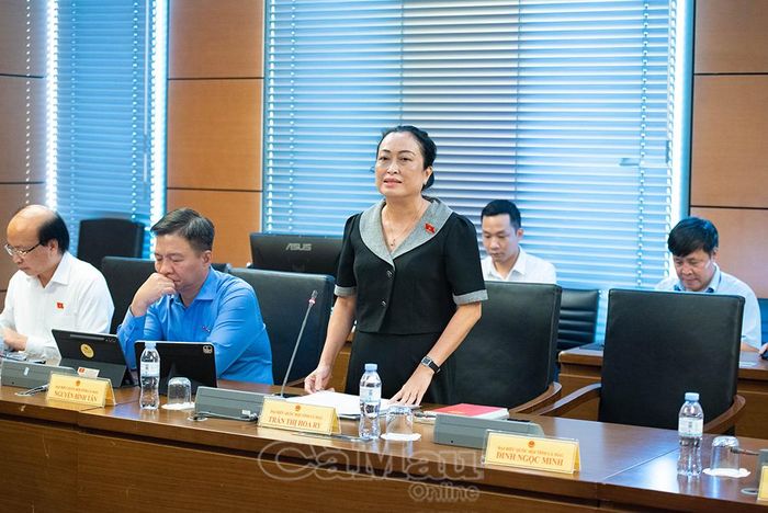 Đại biểu Trần Thị Hoa Ry, Phó Chủ tịch Hội đồng Dân tộc của Quốc hội đề nghị chuẩn hoá thuật ngữ, làm rõ trách nhiệm thu hồi "thực phẩm có khuyết tật" và cụ thể hoá tiêu chí hậu kiểm.