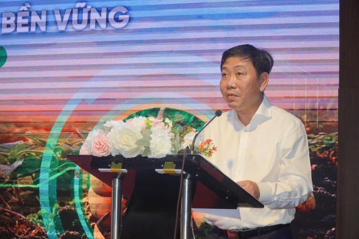 Ông Nguyễn Đỗ Anh Tuấn - Vụ trưởng Vụ Hợp tác Quốc tế (Bộ Nông nghiệp và Môi trường) - phát biểu tại sự kiện khởi động dự án “Mùa vụ mới”.
