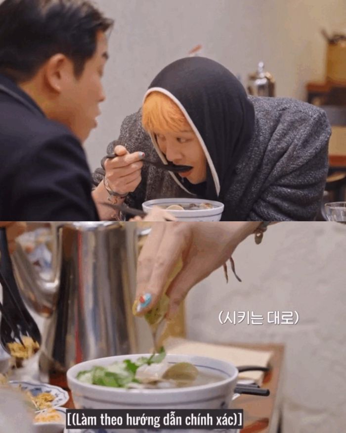 G-Dragon từng say mê khi ăn món phở Việt Nam.