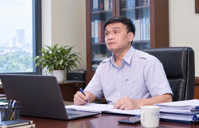 Bí thư Đảng ủy, Chủ tịch HĐND phường Hoàng Liệt, ông Nguyễn Trường Sơn. Ảnh: AT