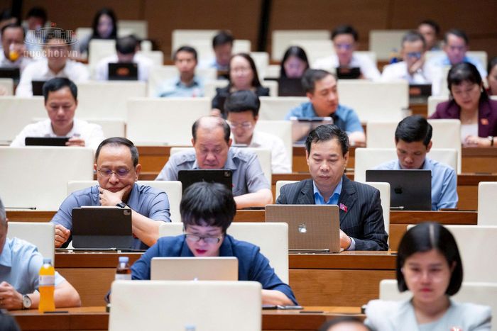 Đại biểu tham dự phiên làm việc sáng 24-10. Ảnh: quochoi.vn