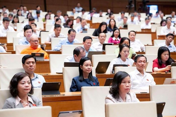 Các đại biểu Quốc hội tham dự phiên họp sáng 24-10. Ảnh: Quochoi.vn
