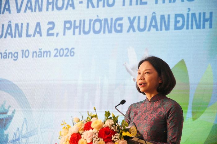 Phó Chủ tịch UBND thành phố Hà Nội Vũ Thu Hà phát biểu. Ảnh: Hoàng Lân.