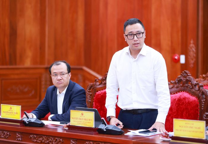 Phó Giám đốc Sở Tài chính Lâm Đồng Nguyễn Trần Nhật Huy mong muốn thúc đẩy mạnh mẽ hơn nữa hợp tác, kết nối giữa hai địa phương. Ảnh: Văn Tuyến