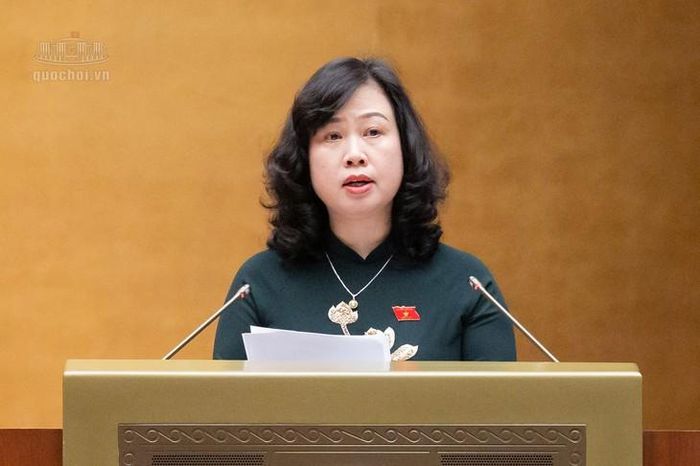 Bộ trưởng Bộ Y tế Đào Hồng Lan. Ảnh: Media Quốc hội