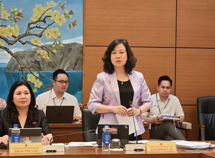 Bộ trưởng Bộ Y tế Đào Hồng Lan. Ảnh: Lê Bảo