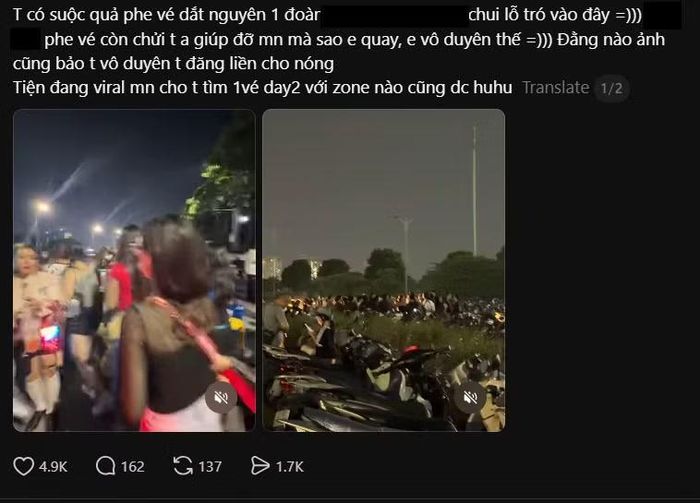 Một bài phản ánh đang viral khác.