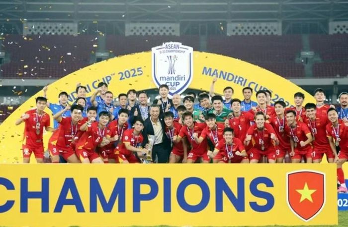 U23 Việt Nam vô địch Giải U23 Đông Nam Á 2025. Ảnh: Báo Điện tử Chính phủ.