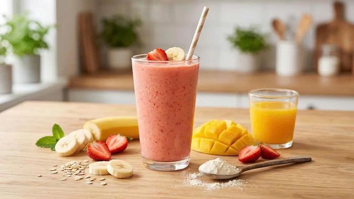  Khi uống sinh tố, nên ưu tiên trái cây ít chế biến, hạn chế đường bổ sung, chọn chất béo không bão hòa và chú ý tổng lượng carbohydrate trong mỗi khẩu phần. Ảnh: Infobae.