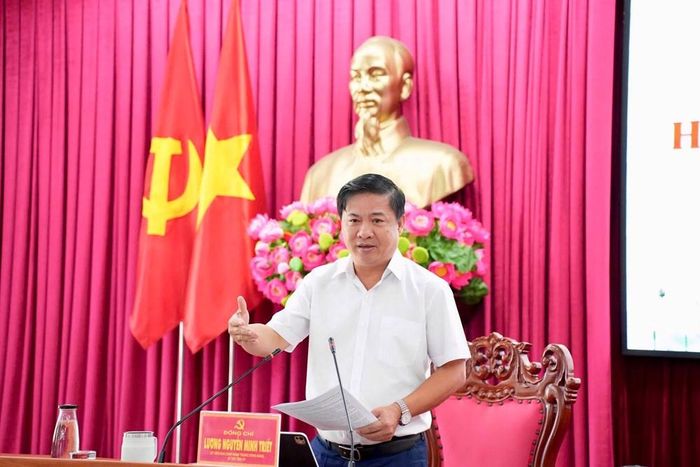Ủy viên TƯ Đảng, Bí thư Tỉnh ủy Đắk Lắk Lương Nguyễn Minh Triết phát biểu kết luận hội nghị