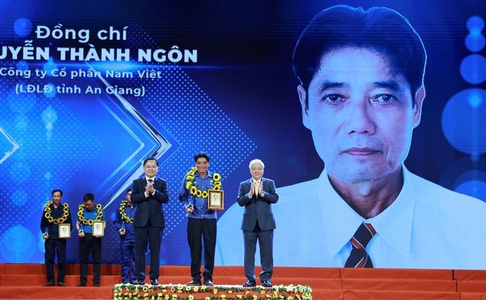 Anh Nguyễn Thành Ngôn, Công ty Cổ phần Nam Việt (tỉnh Đồng Nai) được tuyên dương