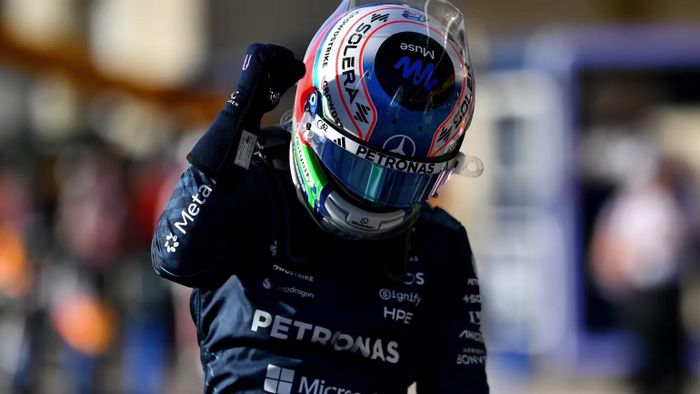 Kimi Antonelli ăn mừng chiến thắng. (Ảnh: F1)