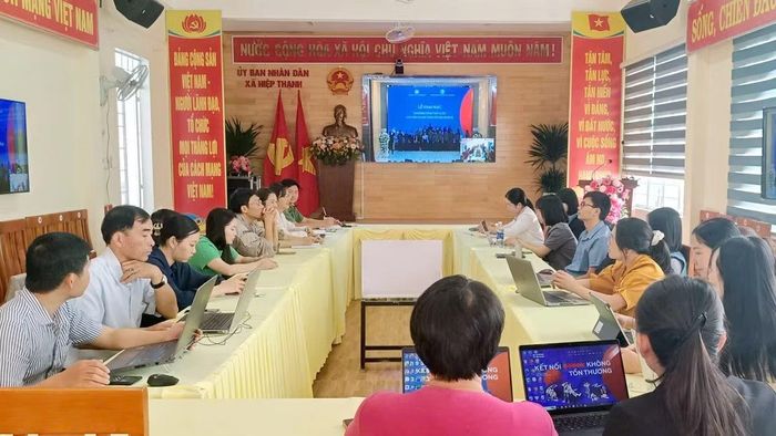 Chương trình được kết nối trực tuyến đến 124 xã, phường, đặc khu trên toàn tỉnh Lâm Đồng. (Ảnh: CTV)
