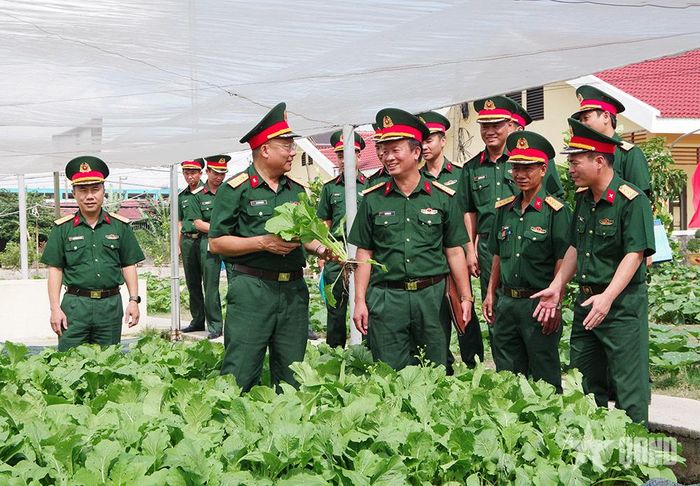 Công tác tăng gia góp phần xây dựng đơn vị vững mạnh toàn diện. 