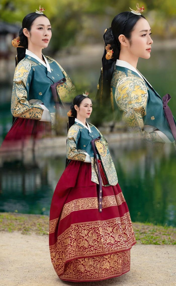 Cô từng ghi dấu ấn với vai diễn trong bộ phim điện ảnh Lật mặt 6: Tấm vé định mệnh. Lần này, cô mang đến hình ảnh hoàn toàn khác với phong thái điềm tĩnh, uy nghi giữa không gian cung điện cổ kính
