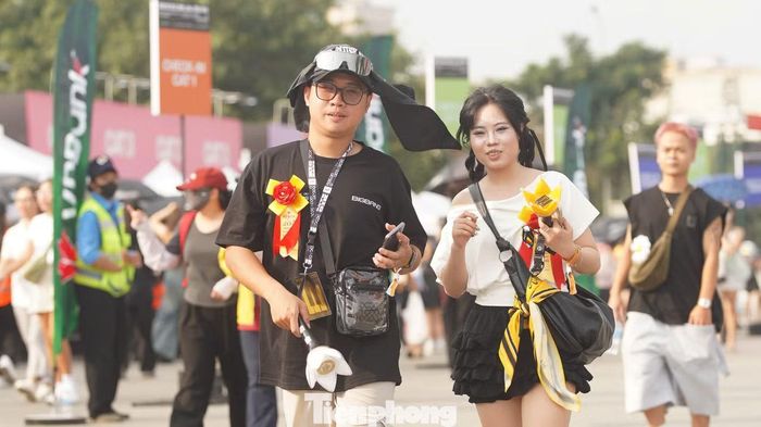 Vàng và đen là hai gam màu xuất hiện phổ biến trong trang phục của cộng đồng V.I.P.