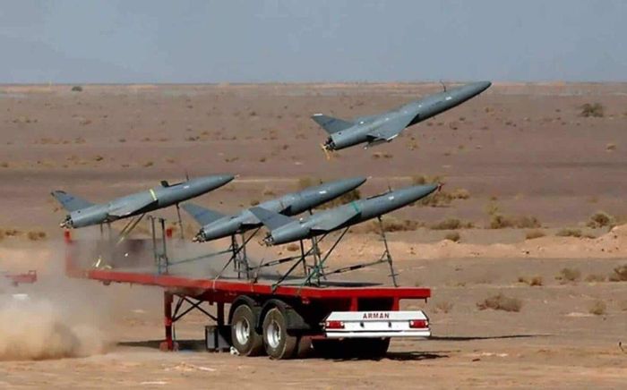Các máy bay không người lái UAV Arash 2 của Iran. Nguồn ảnh: Truyền thông Iran/militarnyi.com.