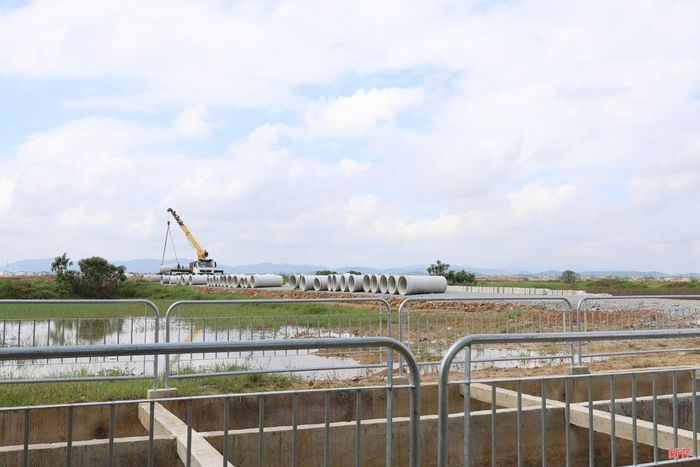 Công trường dự án khu công nghiệp Bắc Thạch Hà (VSIP Hà Tĩnh).