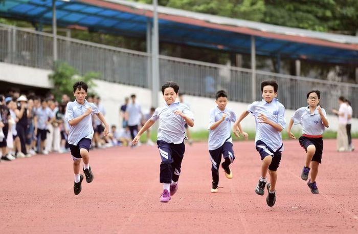 Tăng cường hoạt động giáo dục thể chất, nâng cao thể lực cho học sinh cũng là yêu cầu được Bộ Chính trị đặt ra trong Nghị quyết 71 về đột phá phát triển giáo dục đào tạo.(Ảnh: Vietnam+)