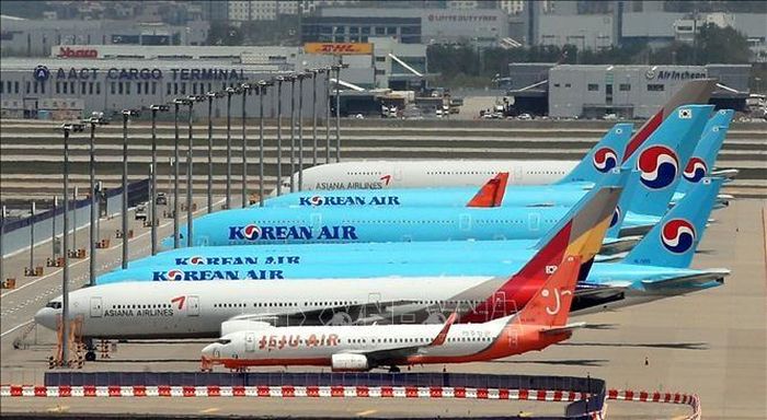 Máy bay của Korean Air tại sân bay Incheon (Hàn Quốc). Ảnh: TTXVN phát