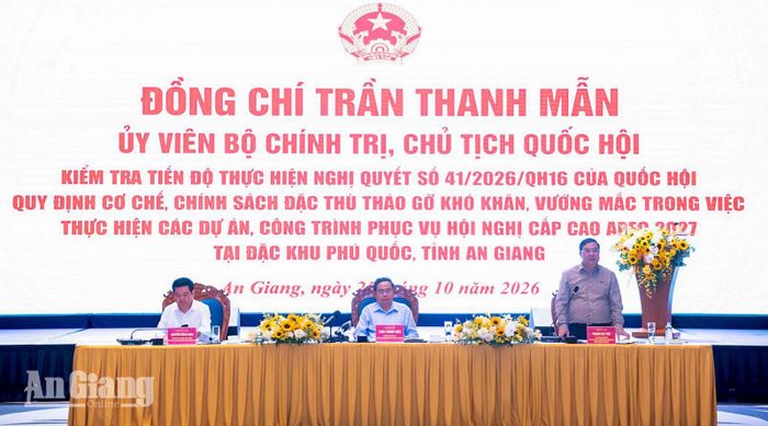 Phó Thủ tướng Thường trực Chính phủ Phạm Gia Túc phát biểu tại cuộc làm việc.