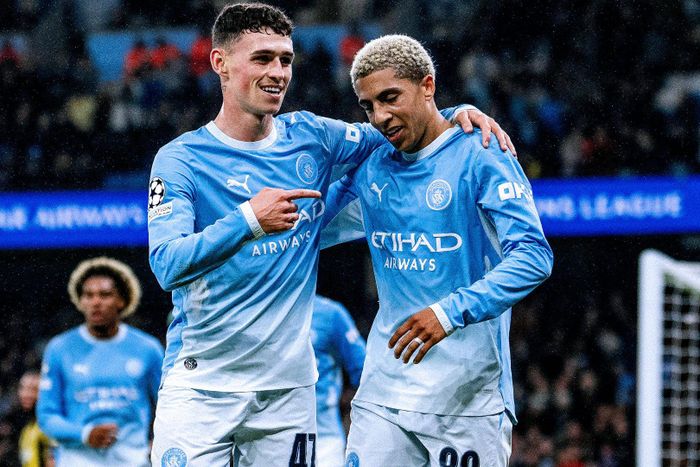 Foden bùng nổ với cú hat-trick. Ảnh: MCFC