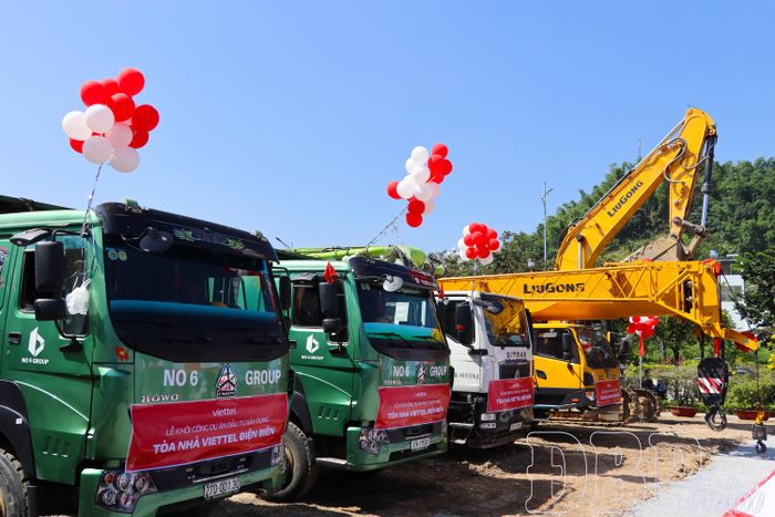 Đơn vị thi công khởi công dự án Tòa nhà Viettel Điện Biên.